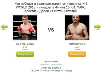 Кто победит в квалификационном поединке К-1 WORLD 2013 и попадет в Финал 16 К-1 МАКС.