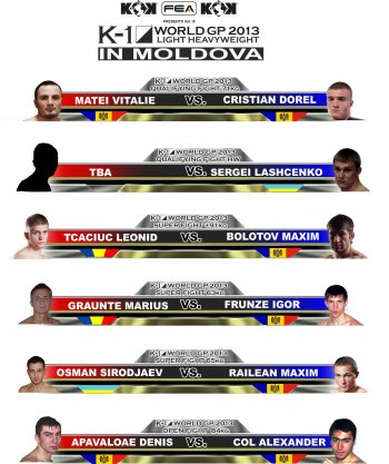 FEA presents Vol.10 K-1 WORLD GP 2013 Middleweight Tournament in Moldova.