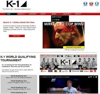 В первые на официальном сайте К-1 ГЛОБАЛ промо материалы турнира К-1 WORLD GP in MOLDOVA.