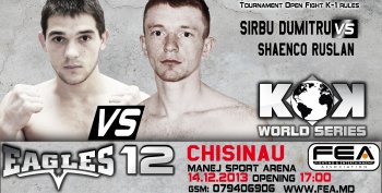 Tournament Open Fight weight 64kg K-1 rules  Sirbu Dumitru vs Shaenco Ruslan.
