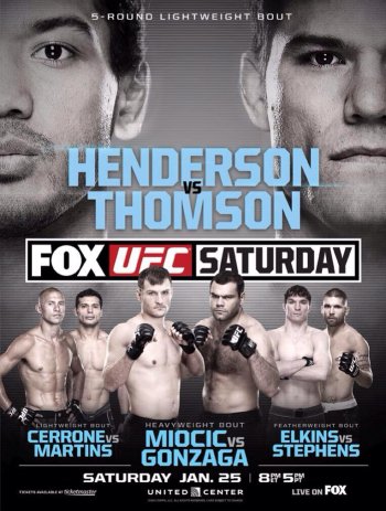 Результаты турнира UFC on FOX 10: Henderson vs. Thomson