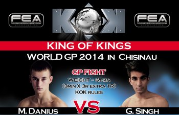 Martynas Danius (Lithuania) vs Singh Gurdeep (Germany) GP semifinal -65kg KOK WORLD GP 2014