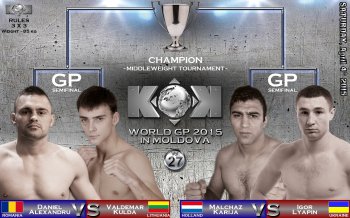 Участники четверки KOK WGP 2015 Middleweight Tournament in MOLDOVA готовы проявить себя и выявить лучшего!!!