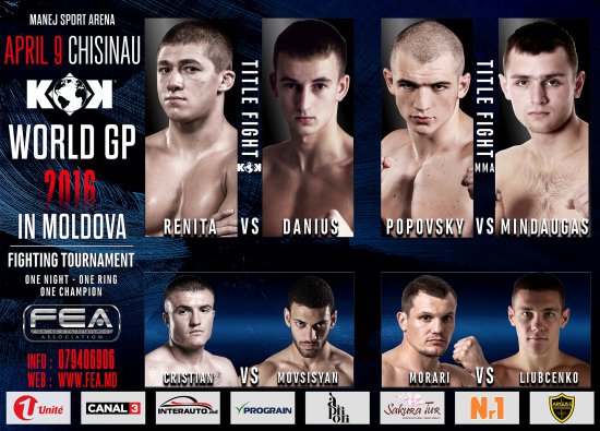 KOK WGP 2016 in MOLDOVA. April 9th Manej Arena