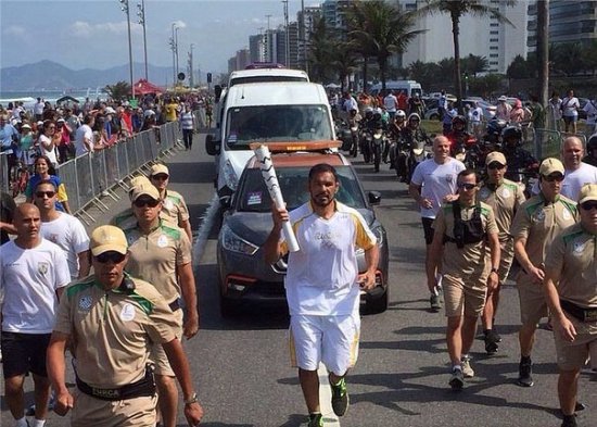  Антонио Родриго Ногейра поучаствовал в церемонии зажжения олимпийского огня
