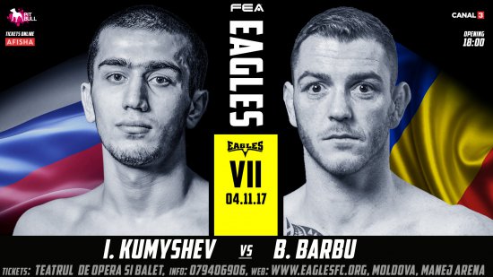 Кэтэлин Кэшару против Себастьяна Раевски и Имран Кумышев против Богдана Барбу на шоу EAGLES VII!!!