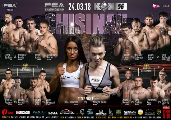 FEA presents! Crazy Fighting Night KOK 56 in CHISINAU!