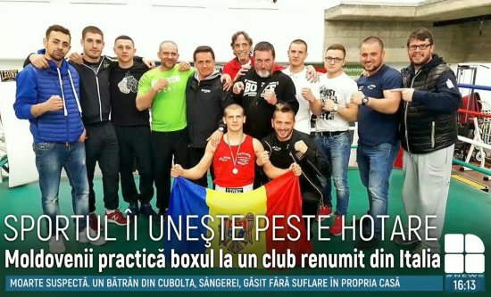 SPORTUL ÎI UNEŞTE PESTE HOTARE. Moldovenii practică boxul la un club renumit din Italia
