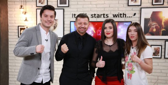 Dorin Damir și Nadejda Canțîr la emisiune "Dimineața la RTR". 