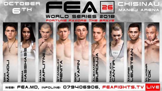 Promo FEA WORLD SERIES 2018 vol 26, Chisinau, October 6, Manej Arena