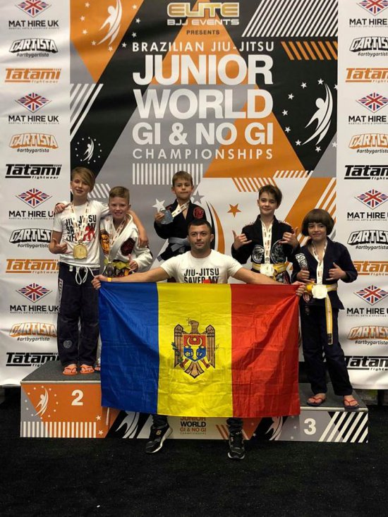 Premieră pentru Republica Moldova: Campioni mondiali la  Brazilian Jiu Jitsu şi Grappling