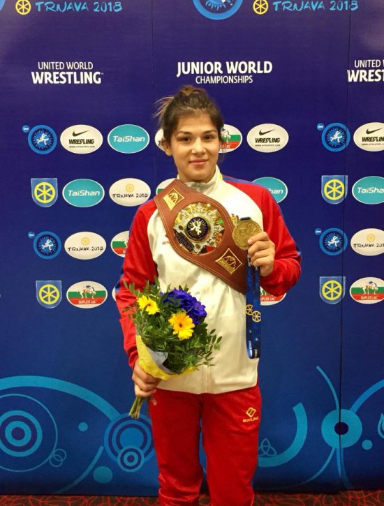 Medalie de aur la Mondialele de tineret pentru luptătoarea Anastasia Nichita