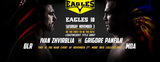 Main event of the EAGLES 10. Title fight. Ivan Zhvirblia vs Grigore Panfilii