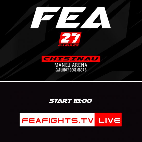 FEA 27. December 8th. Live on FEAFIGHTS.TV