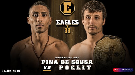 EAGLES 11 welterweight bout. (Brazil) Flavio Pina De Sousa vs Luca Poclit (Moldova)